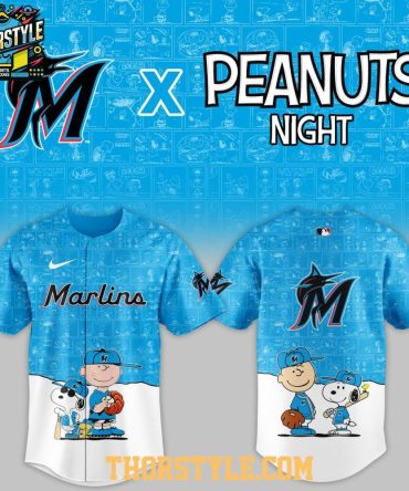Miami Marlins Peanuts Game Night 2026 Classic Baseball Jersey