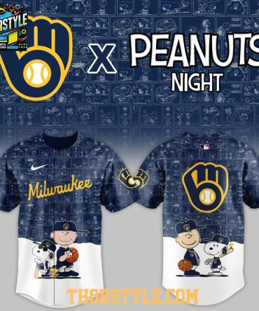 Milwaukee Brewers Peanuts Game Night 2026 Classic Baseball Jersey