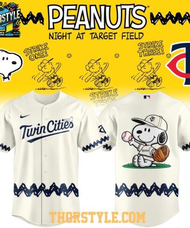 Minnesota Twins Peanuts Night X Connect City Night Game Baseball Jersey