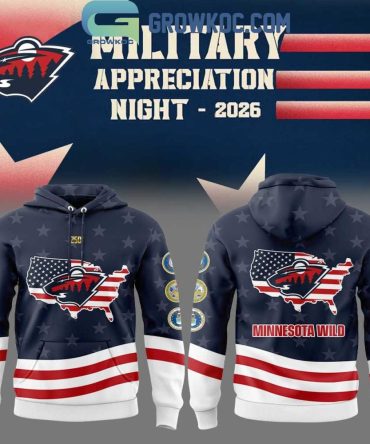 Minnesota Wild Military Appreciation 2026 Hoodie T-Shirt