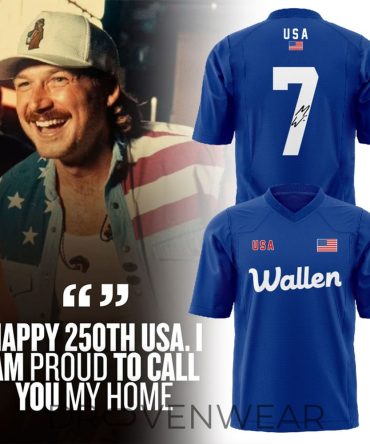 Morgan Wallen Has Just Launched A Collection Of Commemorative Items To Celebrate Independence Day. Football Jersey