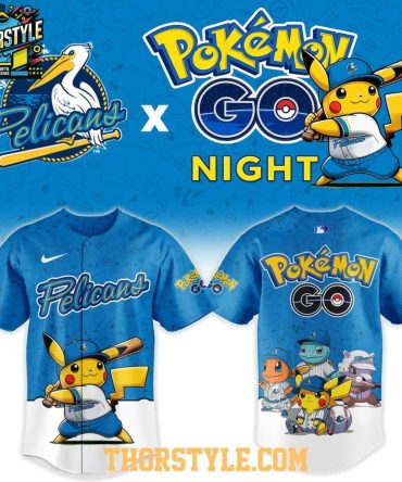 Myrtle Beach Pelicans Pokemon Go Night 2026 Tourament Baseball Jersey