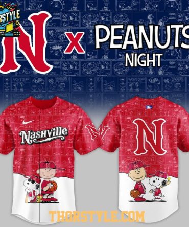 Nashville Sounds X Peanuts Night Milb 2026 Baseball Jersey