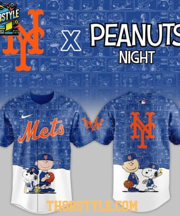 New York Mets Peanuts Game Night 2026 Classic Baseball Jersey