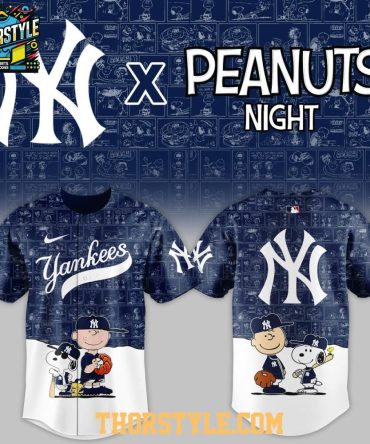 New York Yankees Peanuts Game Night 2026 Classic Baseball Jersey