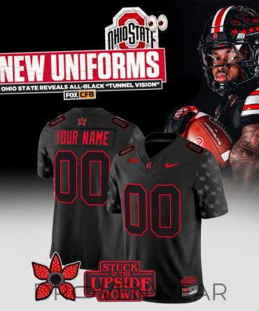 Ohio State Buckeyes Tunnel Vision Black Football Jersey