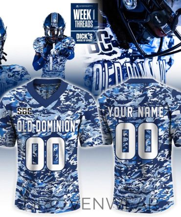 Old Dominion Football Outfitted In Honor Jersey