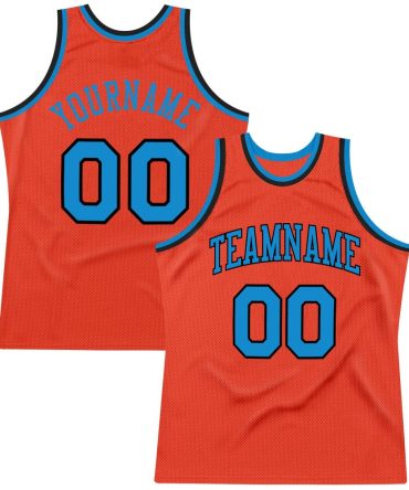 Custom Orange Blue-Navy Throwback Basketball Jersey, Gift For Basketball Fans