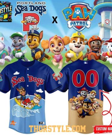 Portland Sea Dogs Paw Patrol 2026 Night Personalized Baseball Jersey