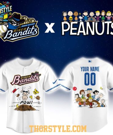 Quad Cities River Bandits Peanuts Night Minor 2026 Personalized Jersey