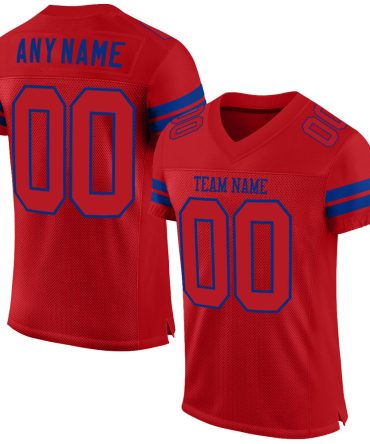 Custom Red Red-Royal Football Jersey, Gift For Football Fans