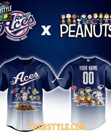 Reno Aces Peanuts Night Milb 2026 Personalized Baseball Jersey