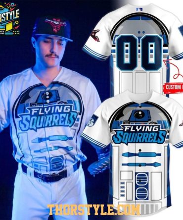 Richmond Flying Squirrels Star Wars 2026 R2-D2 Pesonalized Baseball Jersey