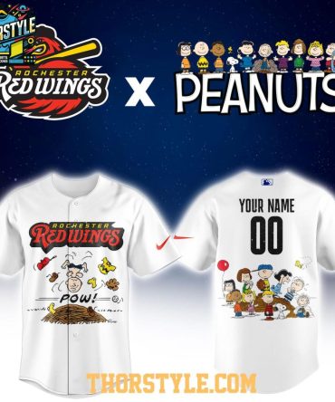 Rochester Redwings Peanuts Night Milb 2026 Personalized Baseball Jersey