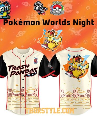 Rocket City Trash Pandas X Pokemon Worlds Night 2026 Go Baseball Jersey