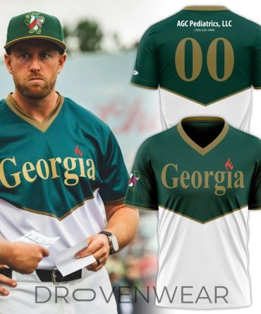 Rome Emperors Georgia Custom V-Neck Short-Sleeve Baseball Jersey