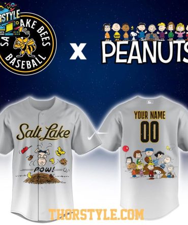 Salt Lake Bees Peanuts Night Milb 2026 Personalized Baseball Jersey