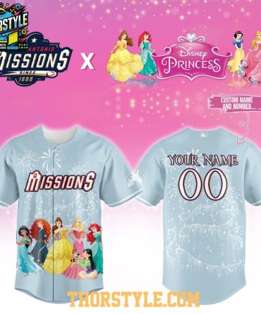 San Antonio Missions X Disney Princess Night 2026 Personalized Baseball Jersey