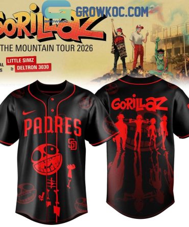San Diego Padres X Gorillaz The Mountain Tour North America 2026 Jersey
