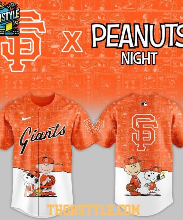 San Francisco Giants Peanuts Game Night 2026 Classic Baseball Jersey