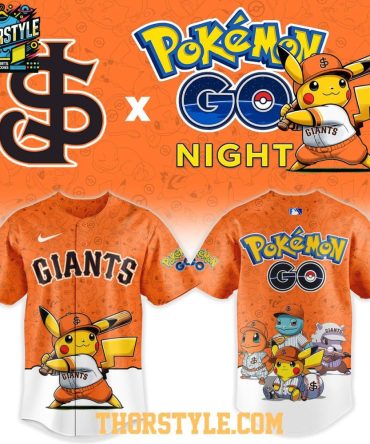 San Francisco Giants Pokemon Go Night 2026 Tourament Baseball Jersey