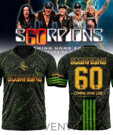 Scorpions Coming Home 2026 World Tour Edition Football Jersey