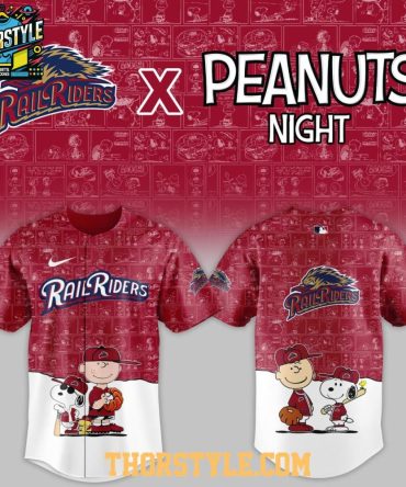 Scranton Wilkes-Barre Railriders X Peanuts Night Milb 2026 Baseball Jersey