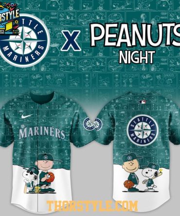 Seattle Mariners Peanuts Game Night 2026 Classic Baseball Jersey