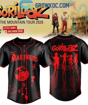 Seattle Mariners X Gorillaz The Mountain Tour North America 2026 Jersey