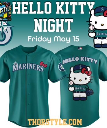 Seattle Mariners X Hello Kitty Night 2026 Forest Green Baseball Jersey