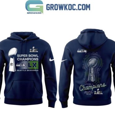 Seattle Seahawks Celebrating Super Bowl Lx Champions 2026 Hoodie T-Shirt