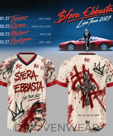 Sfera Ebbasta Live Tour 2027 Football Jersey V2
