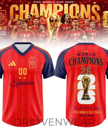 Spain World Champions 2026 Jersey