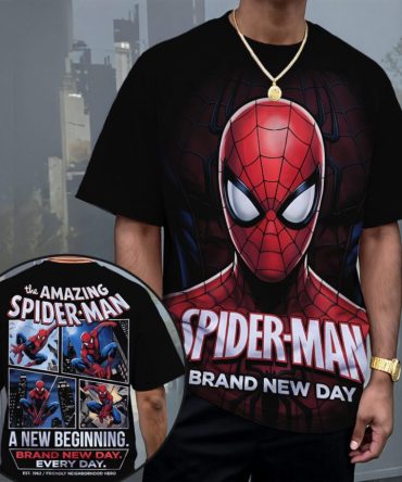 Spider-Man: Brand New Day 2026 3D Apparel, Shirt Hoodie