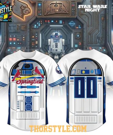 Springfield Cardinals Star War Night 2026 R2-D2 Personalized Baseball Jersey