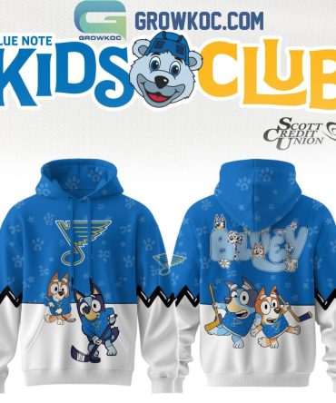 St. Louis Blues X Bluey Kids Club Hoodie