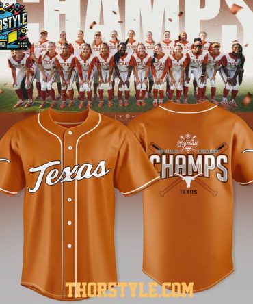 Texas Longhorns 2026 Sec Softball Tournament Champions Baseball Jersey