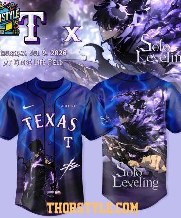 Texas Rangers Solo Leveling Night Arise Shadow 2026 Baseball Jersey