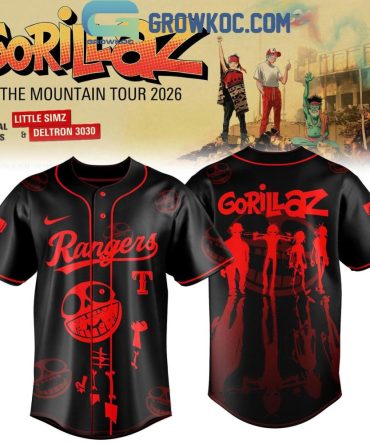 Texas Rangers X Gorillaz The Mountain Tour North America 2026 Jersey
