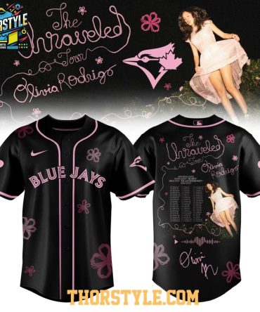 Toronto Blue Jays X Olivia Rodrigo Unraveled 2026 Tour Baseball Jersey