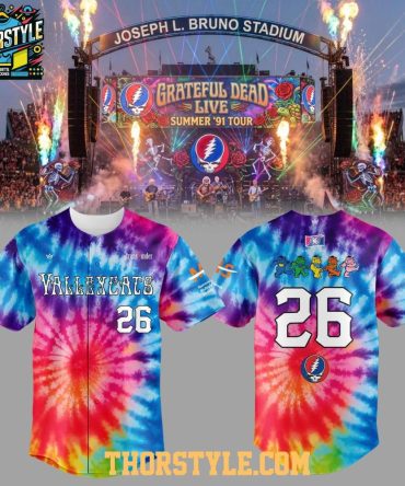 Tri-City Valleycats 2026 Grateful Dead Night Personalized Baseball Jersey
