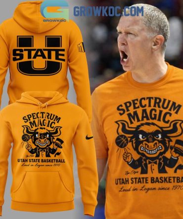 Utah State Basketball Spectrum Magic Hoodie T-Shirt