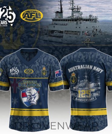 Western Bulldogs X Navy 125Th Anniversary Jersey Limited Edition