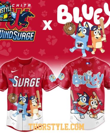 Wichita Wind Surge Bluey Night 2026 Milb Game Baseball Jersey