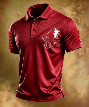 Alabama Crimson Tide Merch Crimson Tide Nation Polo Shirt Perfect Fans Gift Ideas