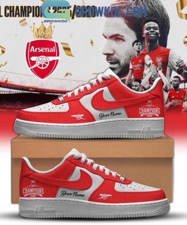 Arsenal Epl Champions 2026 Air Force 1 Shoes