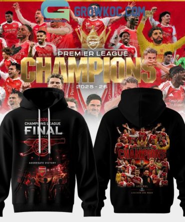 Arsenal Premier League Champions Road To Final Hoodie T-Shirt
