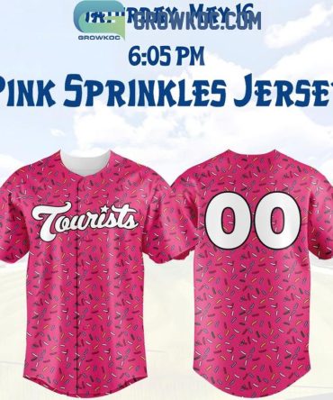 Asheville Tourists 2026 Pink Sprinkles Baseball Jersey