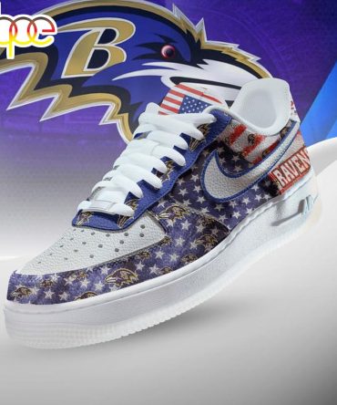 Baltimore Ravens Nfl 250 Years Of America Air Force 1 Shoes For Fans
