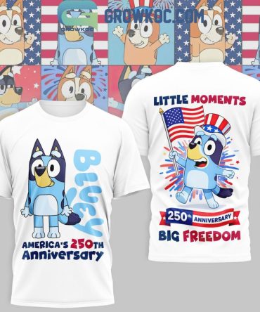 Bluey America'S 250Th Anniversary Big Freedom T-Shirt